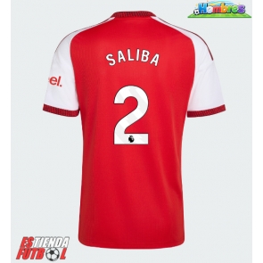 Arsenal William Saliba #2 Primera Equipación 2026-27 Manga Corta